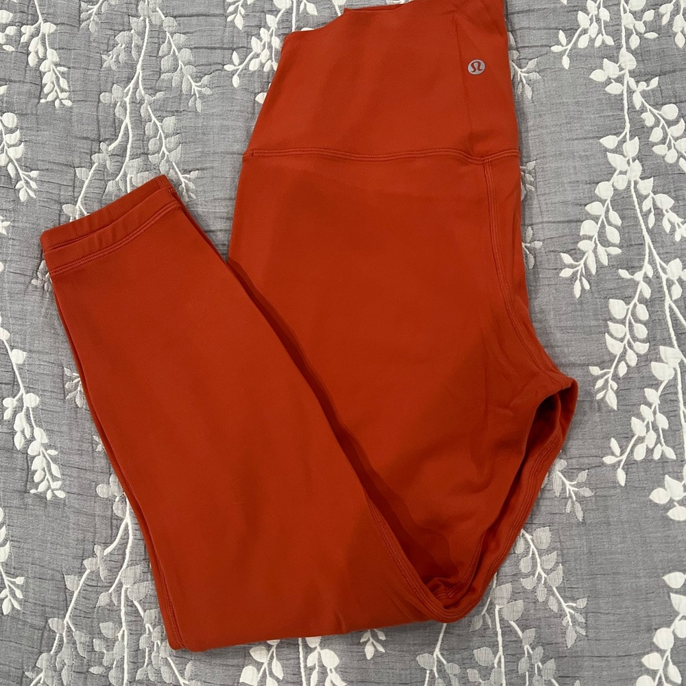 lululemon athletica Orange Leggings, size 12